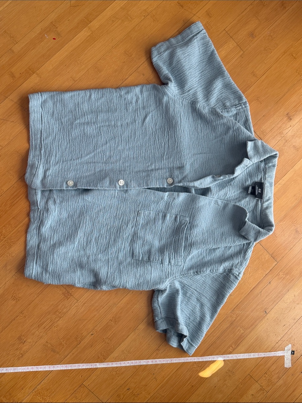 H&M REGULAR-FIT TEXTURED RESORT SHIRT